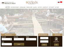 Tablet Screenshot of botanikresorthotel.com